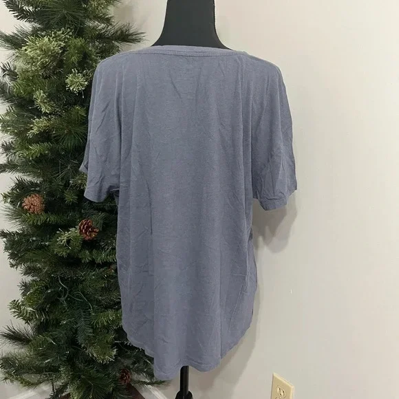 Blue T-Shirt. “Living my best Life”. XL, 16-18. Gently loved - Picture 2 of 4